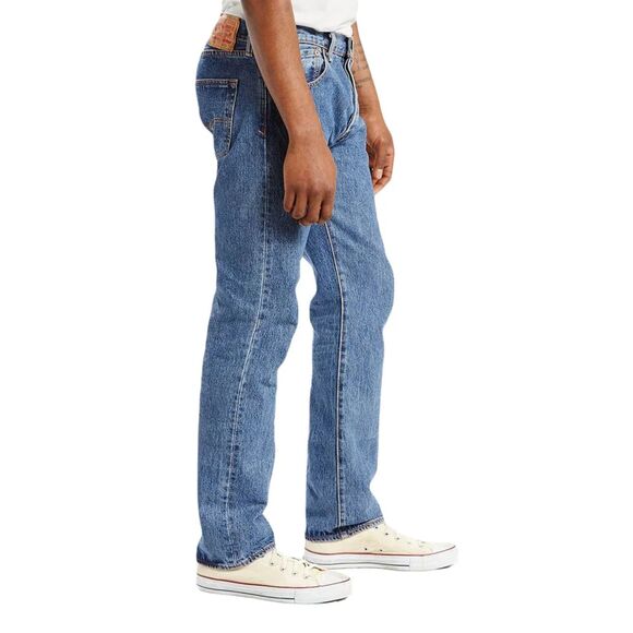 Levi's Men's 501 Original Fit Jeans Color: Medium Stone Wash Size W35/L34 (1253) - Picture 1 of 4